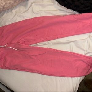 H&M Pink Sweatpants Relaxed Fit Casual